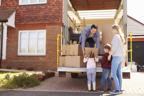 Professional house removalists preparing for a move in London