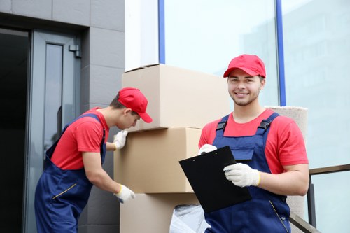 Man with van assisting with house removal in London