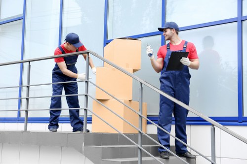 Secure packing of office equipment and furniture
