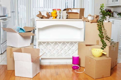 Large removal truck with furniture